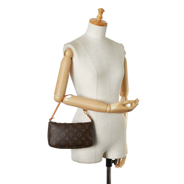 ルイ ヴィトン モノグラム ポシェット アクセソワール ハンドバッグ M51980 ブラウン PVC レザー レディース LOUIS VUITTON 【中古】