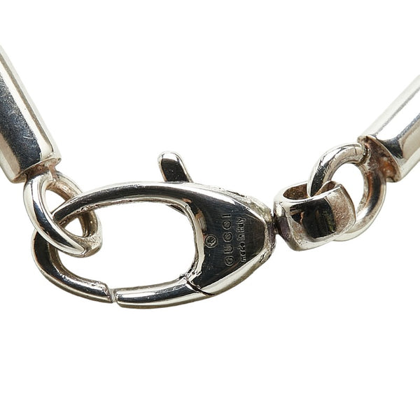 グッチ ペンダントネックレス シルバー ブラック SV925 シルバー メンズ GUCCI 【中古】