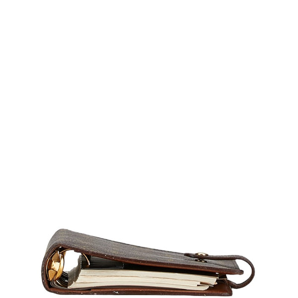 ルイ ヴィトン モノグラム アジェンダMM 手帳カバー R20105 ブラウン PVC レザー レディース LOUIS VUITTON 【中古】