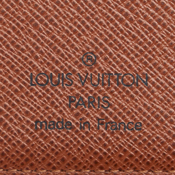 ルイ ヴィトン モノグラム アジェンダMM 手帳カバー R20105 ブラウン PVC レザー レディース LOUIS VUITTON 【中古】