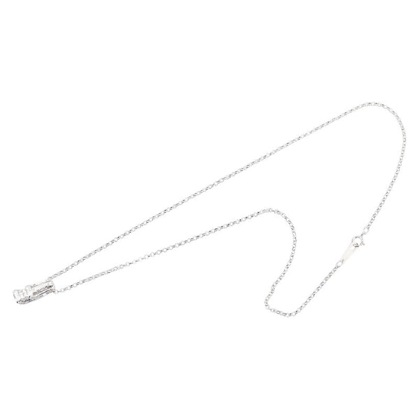 ノーブランド K18WG ホワイトゴールド ダイヤ0.25ct ペンダントネックレス レディース no brand 【中古】