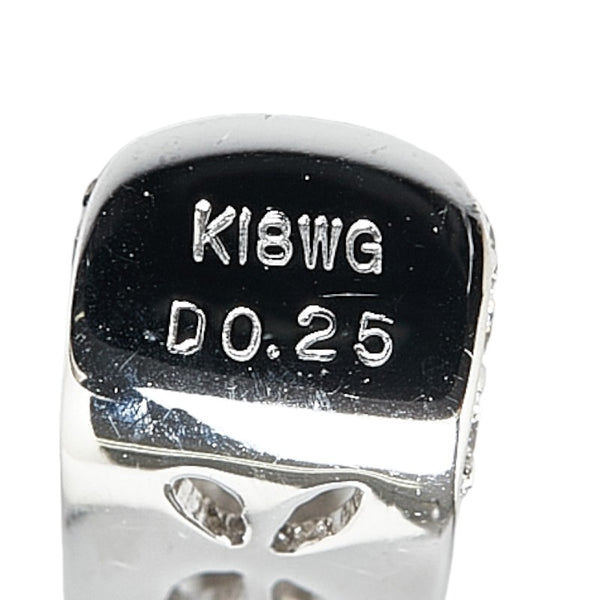 ノーブランド K18WG ホワイトゴールド ダイヤ0.25ct ペンダントネックレス レディース no brand 【中古】