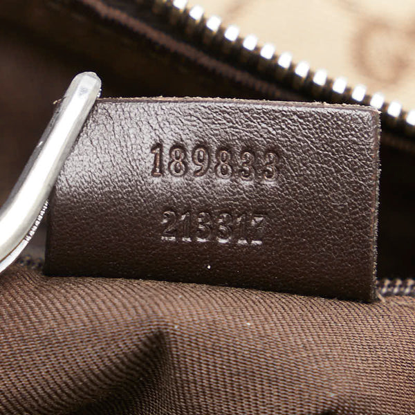 グッチ GGキャンバス アビー ワンショルダーバッグ 189833 ブラウン キャンバス レザー レディース GUCCI 【中古】