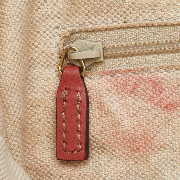 グッチ GGキャンバス スーキー ハンドバッグ トートバッグ 211944 ピンク ブラウン キャンバス レザー レディース GUCCI 【中古】