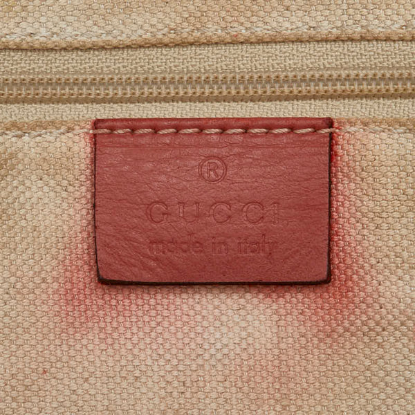グッチ GGキャンバス スーキー ハンドバッグ トートバッグ 211944 ピンク ブラウン キャンバス レザー レディース GUCCI 【中古】
