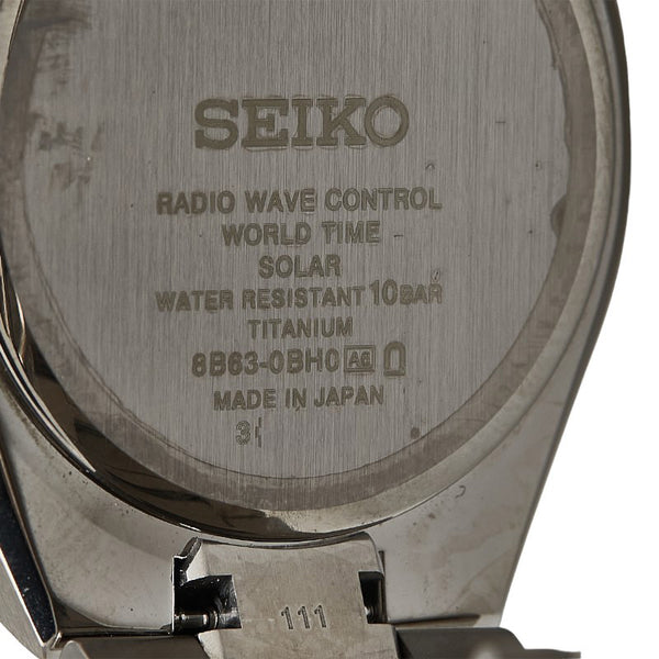 セイコー アストロン ネクスター 腕時計 SBXY065 ソーラー電波時計 ネイビー文字盤 ステンレススチール メンズ SEIKO 【中古】