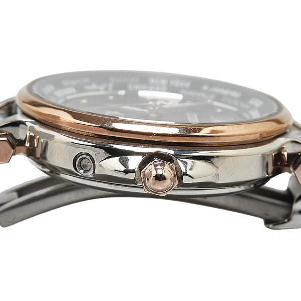 シチズン ハッピーフライト Happy Flight 1200本限定 腕時計 EC1011-71W エコドライブ電波時計 ブラウン文字盤 ステンレススチール レディース CITIZEN 【中古】