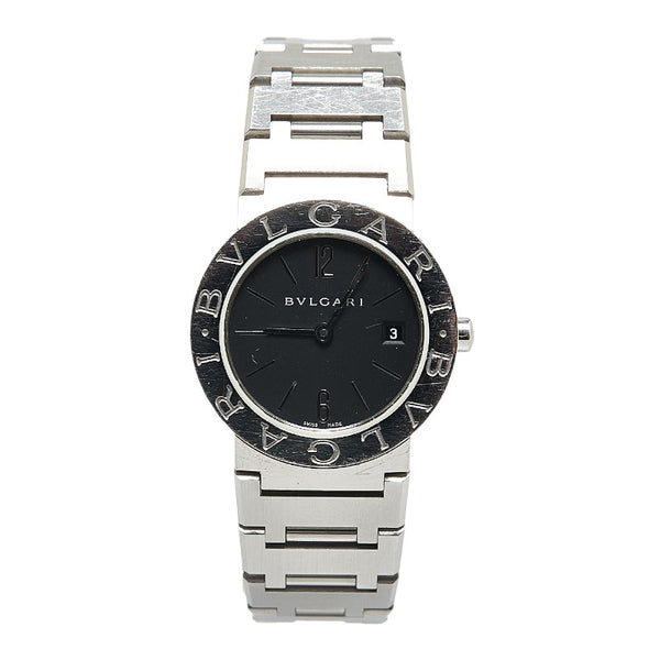 ブルガリ ブルガリブルガリ 腕時計 BB26SS クオーツ ブラック文字盤 ステンレススチール レディース BVLGARI 【中古】