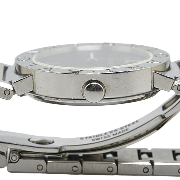 ブルガリ ブルガリブルガリ 腕時計 BB26SS クオーツ ブラック文字盤 ステンレススチール レディース BVLGARI 【中古】