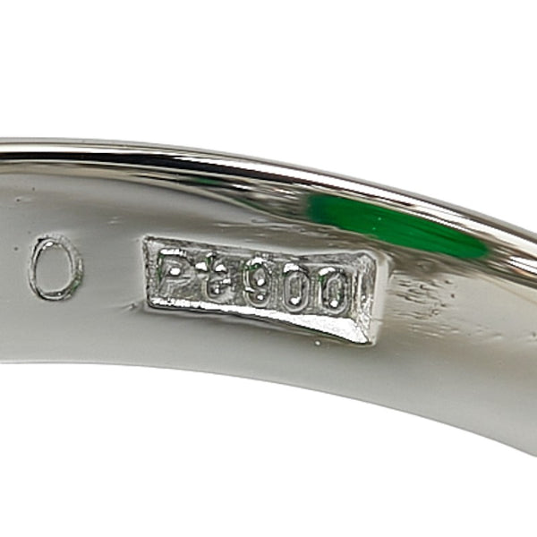 Pt900 プラチナ ひすい7.26ct ダイヤ0.90ct リング 指輪 レディース 11号 【中古】