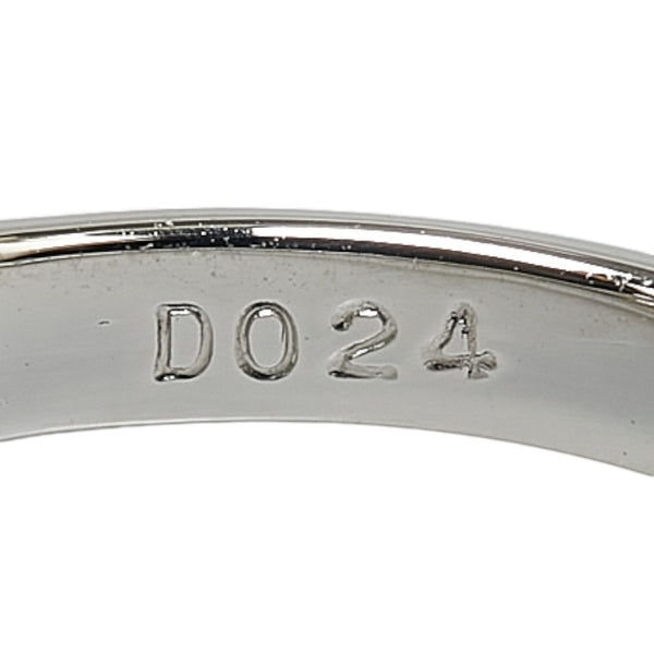 Pt900 プラチナ ひすい1.17ct ダイヤ0.24ct リング 指輪 レディース 9.5号 【中古】