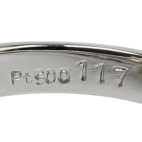 Pt900 プラチナ ひすい1.17ct ダイヤ0.24ct リング 指輪 レディース 9.5号 【中古】