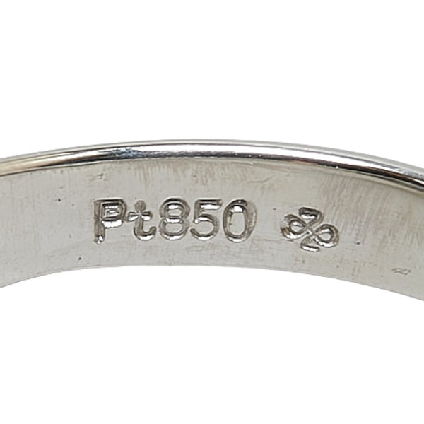 Pt850 プラチナ エメラルド1.00ct ダイヤ0.41ct リング 指輪 レディース 11.5号 【中古】