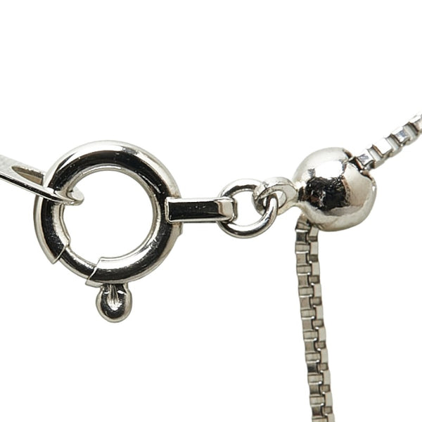 Pt900 プラチナ Pt850 プラチナ ピンクサファイア0.523ct ダイヤ0.05ct 馬蹄 ホースシュー ハート ペンダントネックレス レディース 【中古】