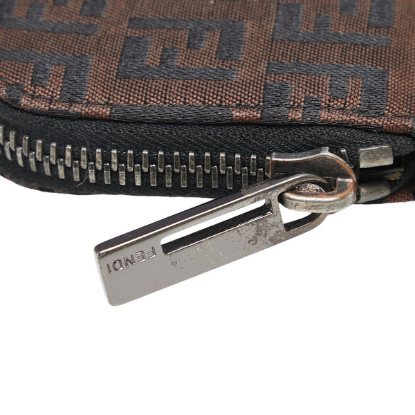 フェンディ ズッカ コインケース 8M0070 ブラウン キャンバス レディース FENDI 【中古】