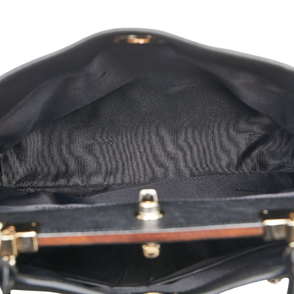 コーチ グラマシー サッチェル ハンドバッグ ショルダーバッグ 2WAY 33549 ブラック レザー レディース COACH 【中古】