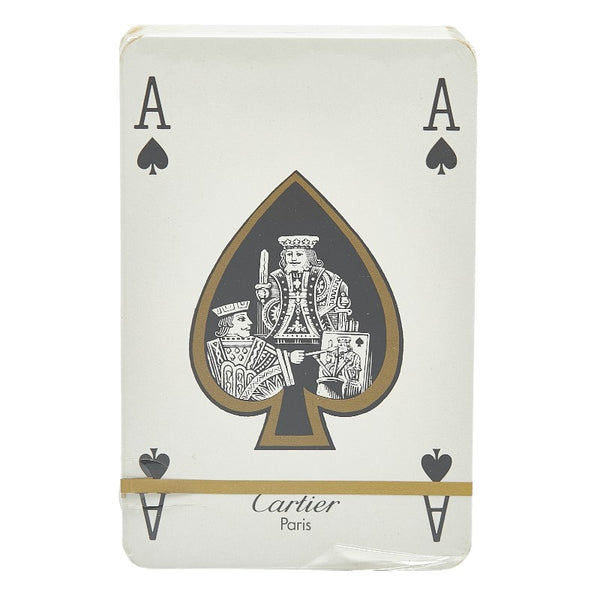 カルティエ トランプ カード 2組セット ホワイト レッド 紙 レディース CARTIER 【中古】