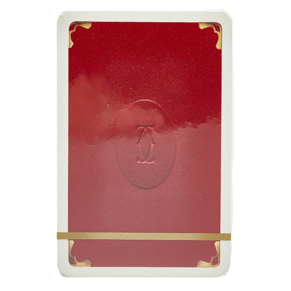 カルティエ トランプ カード 2組セット ホワイト レッド 紙 レディース CARTIER 【中古】