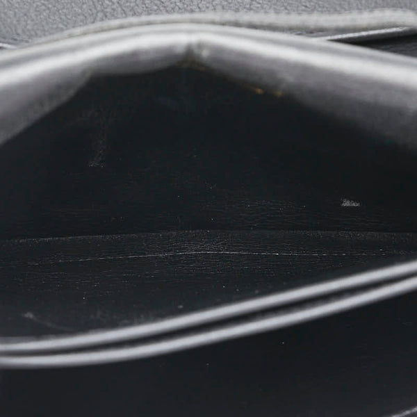 サンローラン キルティング 斜め掛け ショルダーバッグ ブラック レザー レディース SAINT LAURENT 【中古】