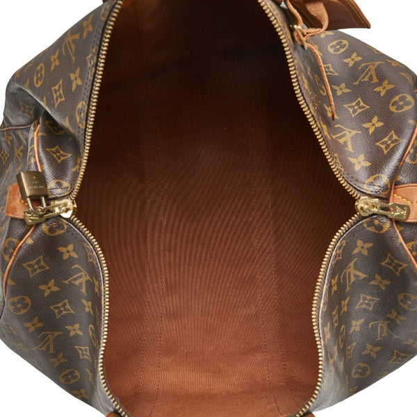 ルイ ヴィトン モノグラム キーポル50 ボストンバッグ M41426 ブラウン PVC レザー レディース LOUIS VUITTON 【中古】
