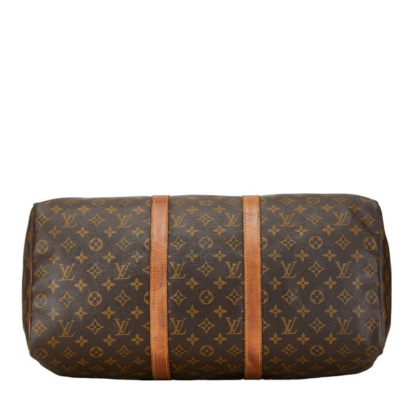 ルイ ヴィトン モノグラム キーポル50 ボストンバッグ M41426 ブラウン PVC レザー レディース LOUIS VUITTON 【中古】