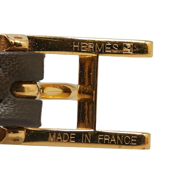 エルメス アピ3 ブレスレット ブラウン レザー レディース HERMES 【中古】