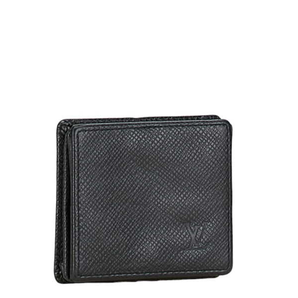 ルイ ヴィトン タイガ ポルトモネ ボワット コインケース M30382 アルドワーズ ブラック レザー レディース LOUIS VUITTON 【中古】