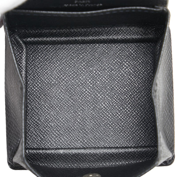 ルイ ヴィトン タイガ ポルトモネ ボワット コインケース M30382 アルドワーズ ブラック レザー レディース LOUIS VUITTON 【中古】