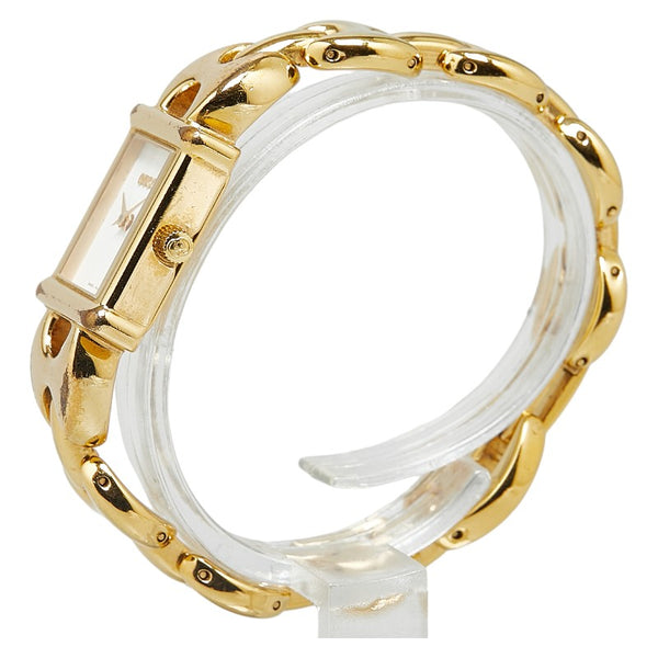 グッチ 腕時計 1800L クオーツ ホワイト文字盤 メッキ レディース GUCCI 【中古】