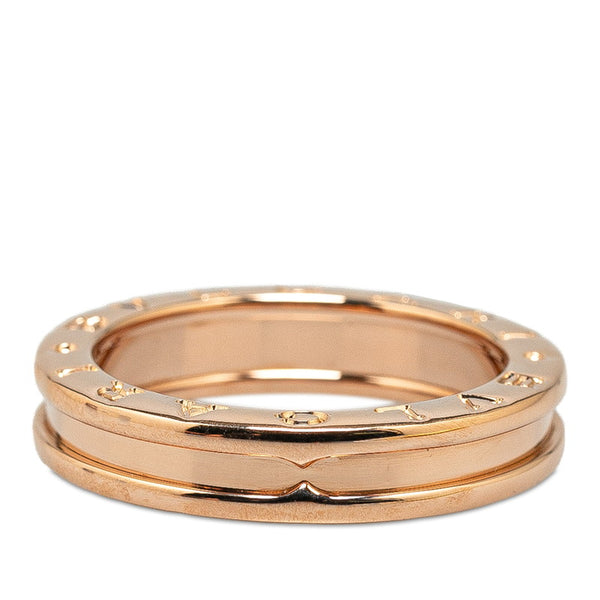 ブルガリ B-ZERO ビーゼロワン 1バンド リンク 指輪 ＃58 K18PG ピンクゴールド レディース BVLGARI 【中古】