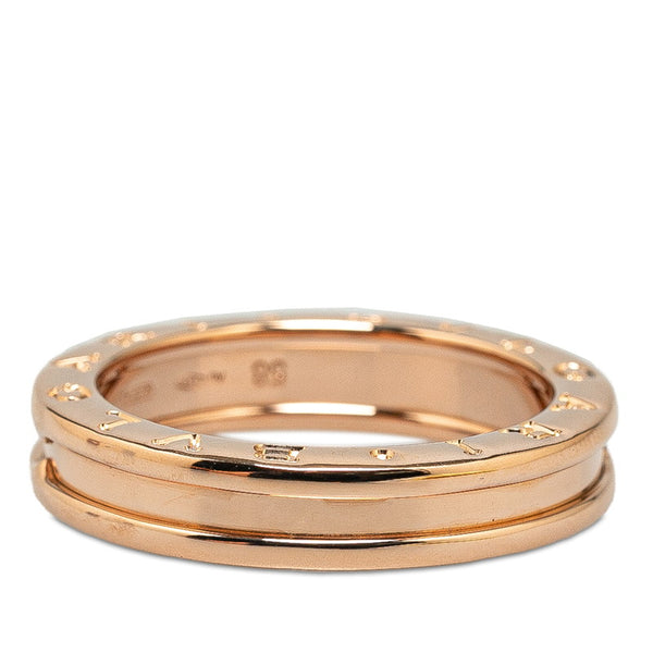 ブルガリ B-ZERO ビーゼロワン 1バンド リンク 指輪 ＃58 K18PG ピンクゴールド レディース BVLGARI 【中古】