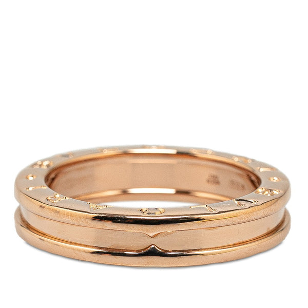 ブルガリ B-ZERO ビーゼロワン 1バンド リンク 指輪 ＃58 K18PG ピンクゴールド レディース BVLGARI 【中古】