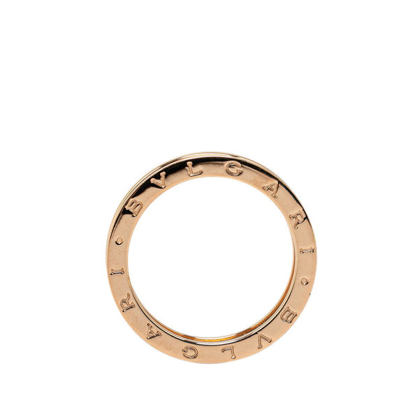 ブルガリ B-ZERO ビーゼロワン 1バンド リング 指輪 #69 K18PG ピンクゴールド メンズ BVLGARI 【中古】