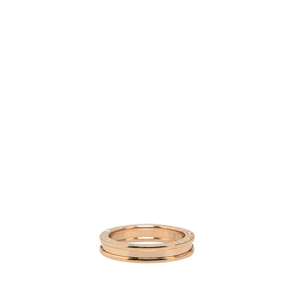 ブルガリ B-ZERO ビーゼロワン 1バンド リング 指輪 #69 K18PG ピンクゴールド メンズ BVLGARI 【中古】