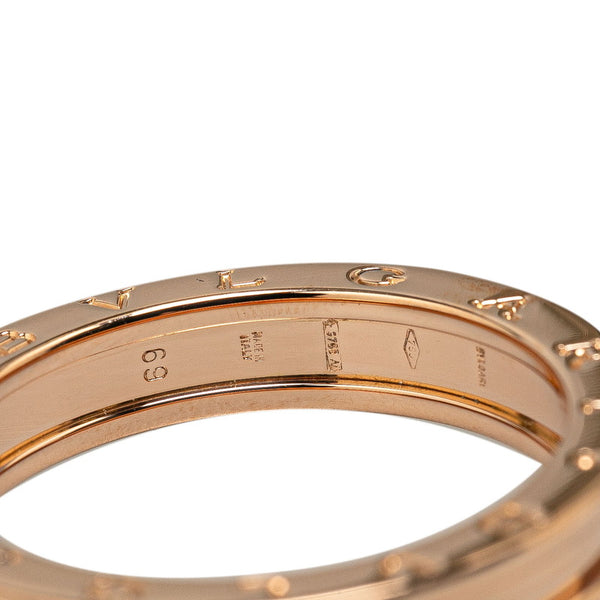 ブルガリ B-ZERO ビーゼロワン 1バンド リング 指輪 #69 K18PG ピンクゴールド メンズ BVLGARI 【中古】