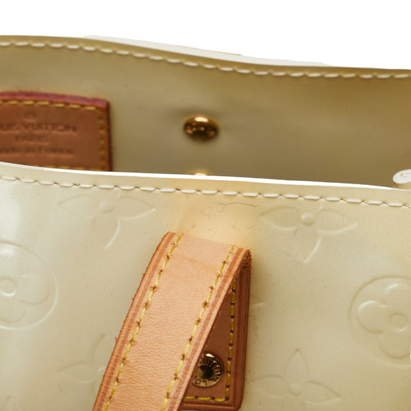 ルイ ヴィトン モノグラム ヴェルニ リードPM ハンドバッグ M91336 ペルル ホワイト パテントレザー レディース LOUIS VUITTON 【中古】