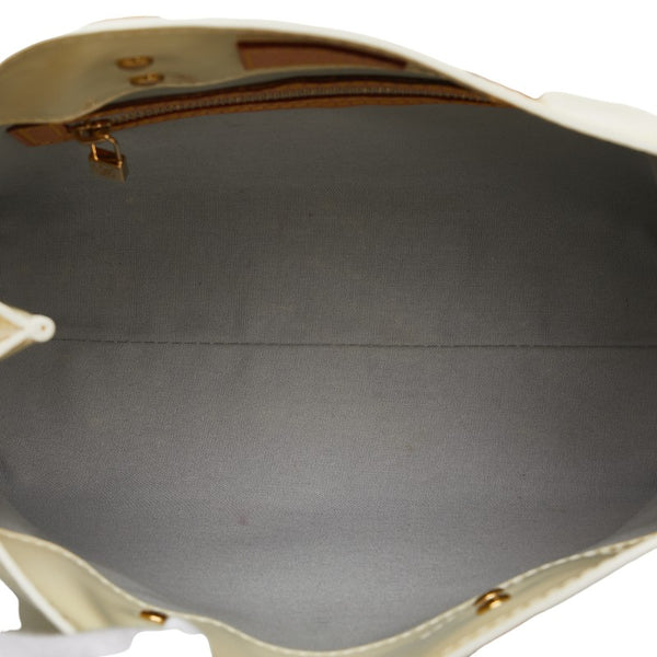 ルイ ヴィトン モノグラム ヴェルニ リードPM ハンドバッグ M91336 ペルル ホワイト パテントレザー レディース LOUIS VUITTON 【中古】