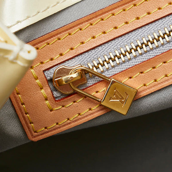 ルイ ヴィトン モノグラム ヴェルニ リードPM ハンドバッグ M91336 ペルル ホワイト パテントレザー レディース LOUIS VUITTON 【中古】