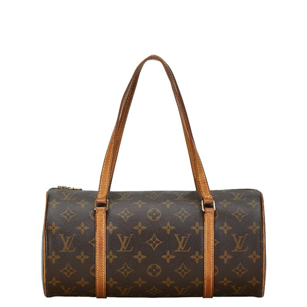 ルイ ヴィトン モノグラム パピヨン30 ハンドバッグ M51385 ブラウン PVC レザー レディース LOUIS VUITTON 【中古】