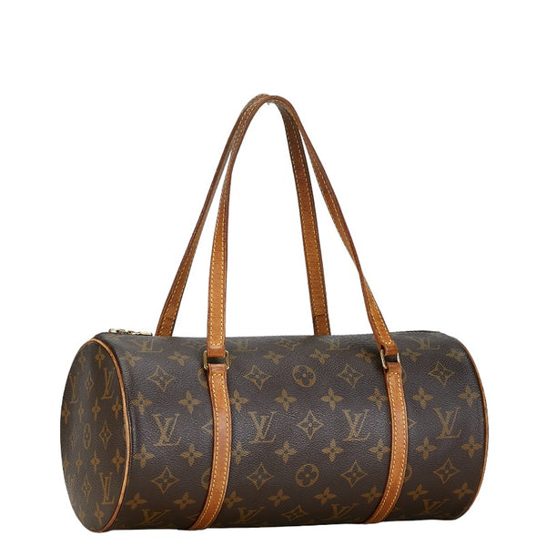 ルイ ヴィトン モノグラム パピヨン30 ハンドバッグ M51385 ブラウン PVC レザー レディース LOUIS VUITTON 【中古】