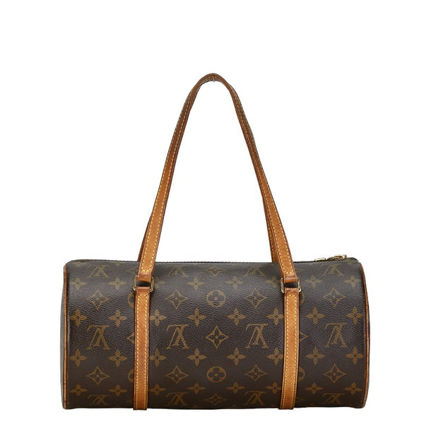 ルイ ヴィトン モノグラム パピヨン30 ハンドバッグ M51385 ブラウン PVC レザー レディース LOUIS VUITTON 【中古】