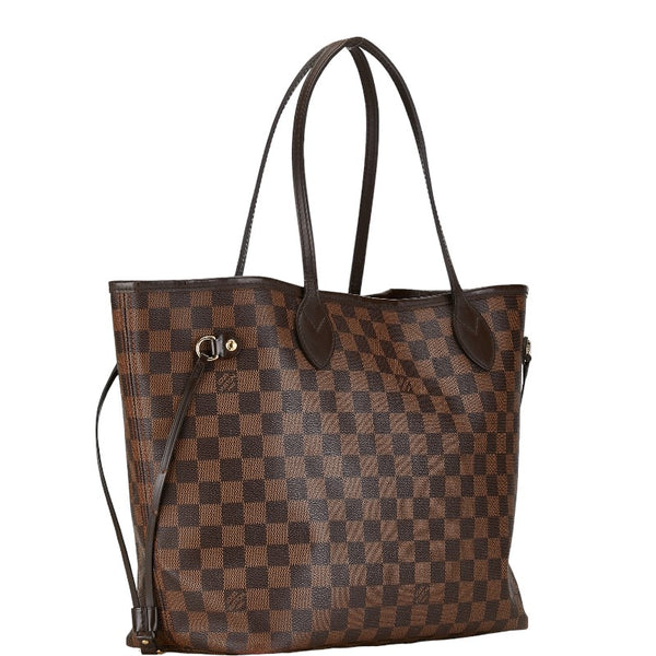 ルイ ヴィトン ダミエ ネヴァーフルMM トートバッグ ショルダーバッグ N51105 ブラウン PVC レザー レディース LOUIS VUITTON 【中古】