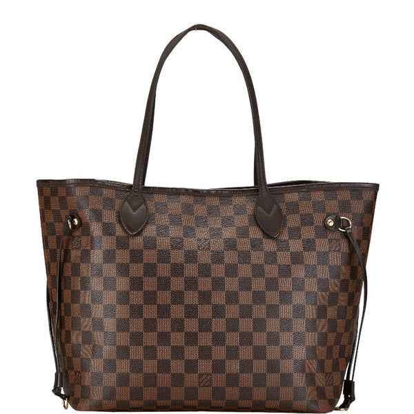 ルイ ヴィトン ダミエ ネヴァーフルMM トートバッグ ショルダーバッグ N51105 ブラウン PVC レザー レディース LOUIS VUITTON 【中古】