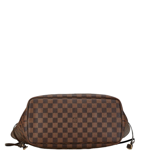 ルイ ヴィトン ダミエ ネヴァーフルMM トートバッグ ショルダーバッグ N51105 ブラウン PVC レザー レディース LOUIS VUITTON 【中古】