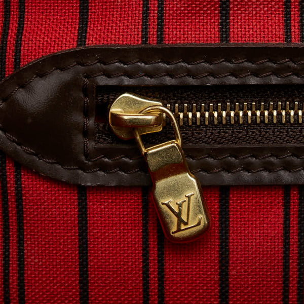ルイ ヴィトン ダミエ ネヴァーフルMM トートバッグ ショルダーバッグ N51105 ブラウン PVC レザー レディース LOUIS VUITTON 【中古】
