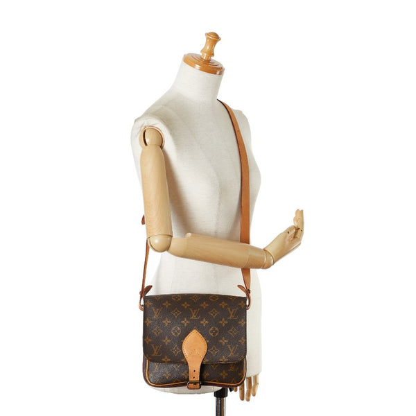 ルイ ヴィトン モノグラム カルトシエールGM ショルダーバッグ M51252 ブラウン PVC レザー レディース LOUIS VUITTON 【中古】