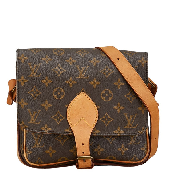 ルイ ヴィトン モノグラム カルトシエールGM ショルダーバッグ M51252 ブラウン PVC レザー レディース LOUIS VUITTON 【中古】