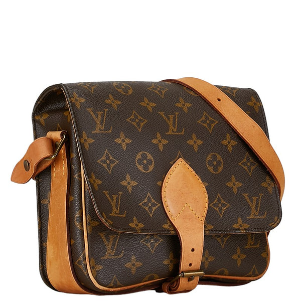 ルイ ヴィトン モノグラム カルトシエールGM ショルダーバッグ M51252 ブラウン PVC レザー レディース LOUIS VUITTON 【中古】