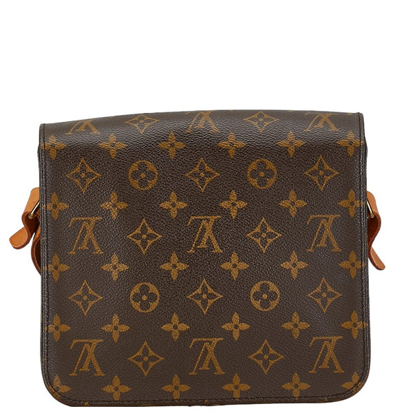 ルイ ヴィトン モノグラム カルトシエールGM ショルダーバッグ M51252 ブラウン PVC レザー レディース LOUIS VUITTON 【中古】