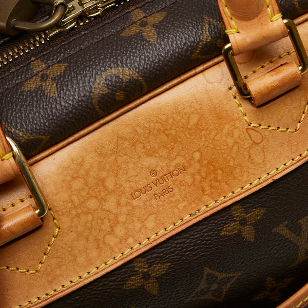 ルイ ヴィトン モノグラム ドーヴィル ハンドバッグ M47270 ブラウン PVC レザー レディース LOUIS VUITTON 【中古】
